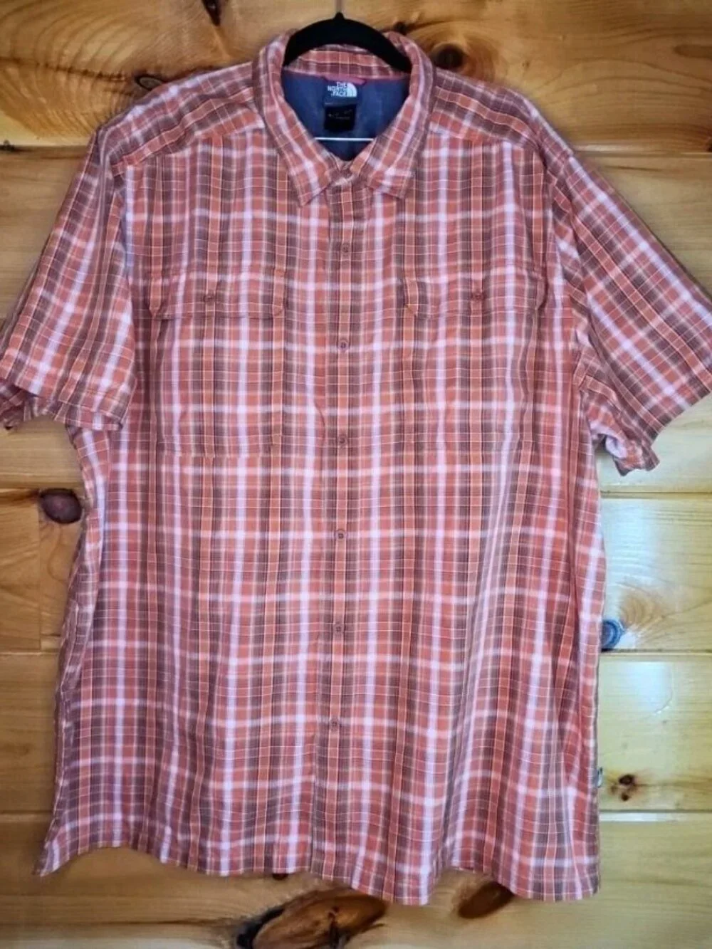 The North Face Shirt Men’s Size XXL Plaid Short Sleeve Lightweight Button Up